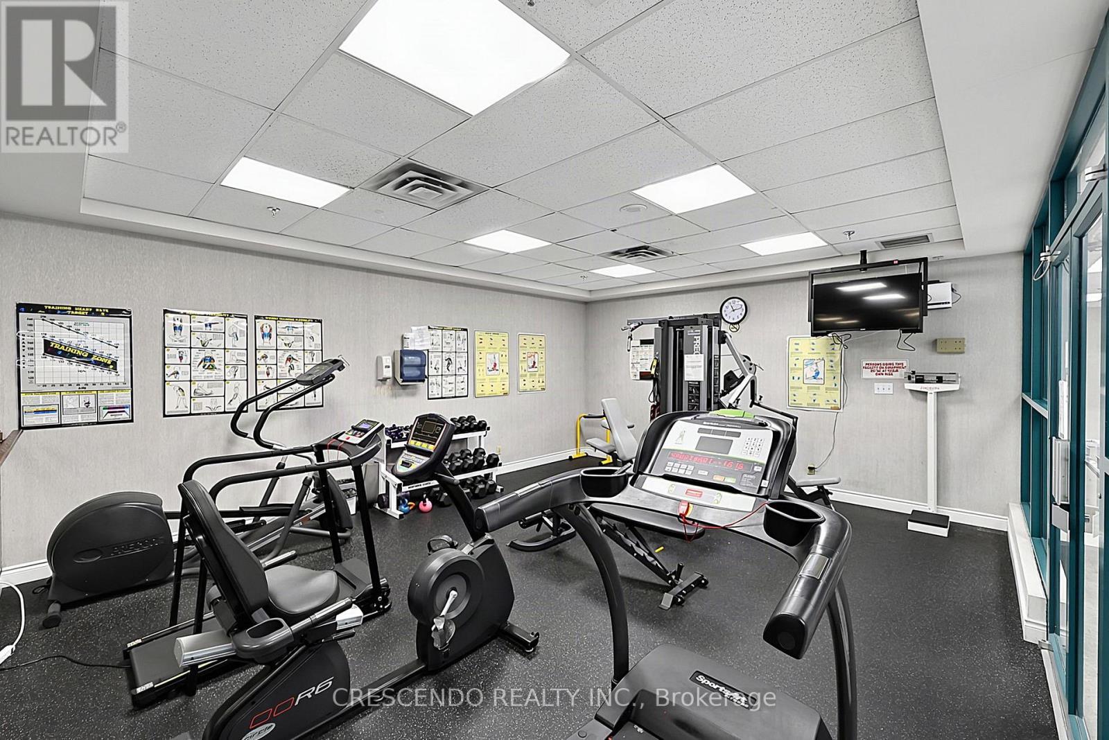201 - 100 Millside Drive, Milton, ON - Indoor Photo Showing Gym Room