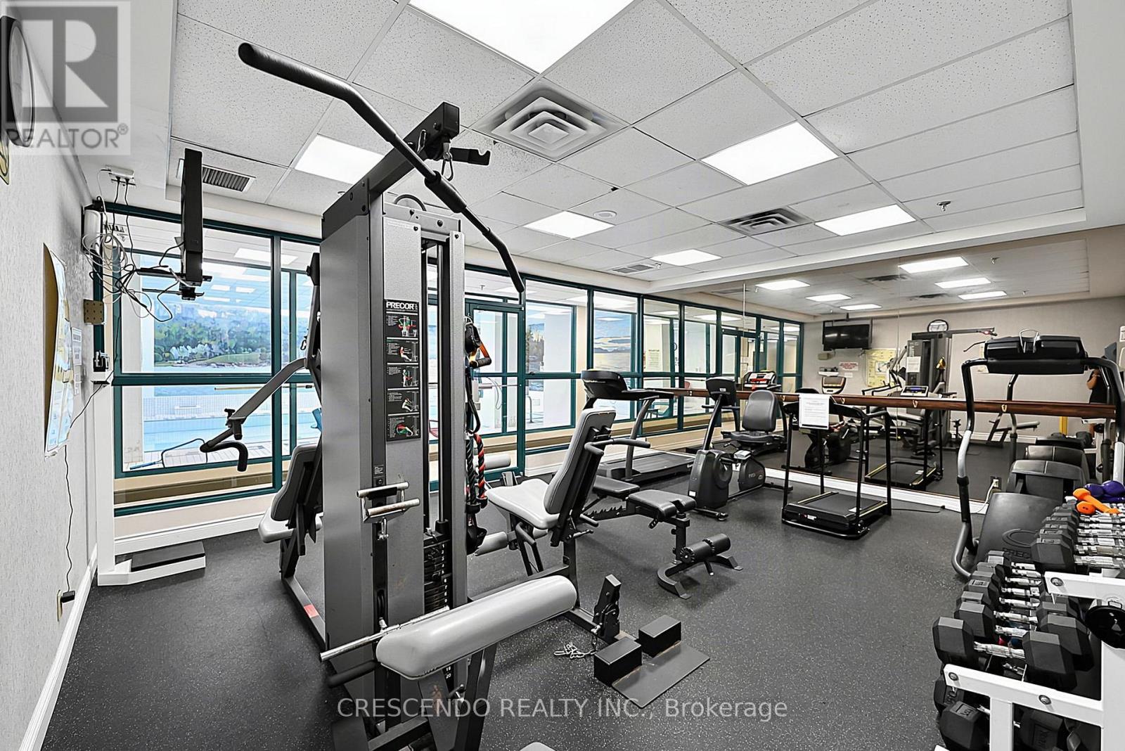 201 - 100 Millside Drive, Milton, ON - Indoor Photo Showing Gym Room