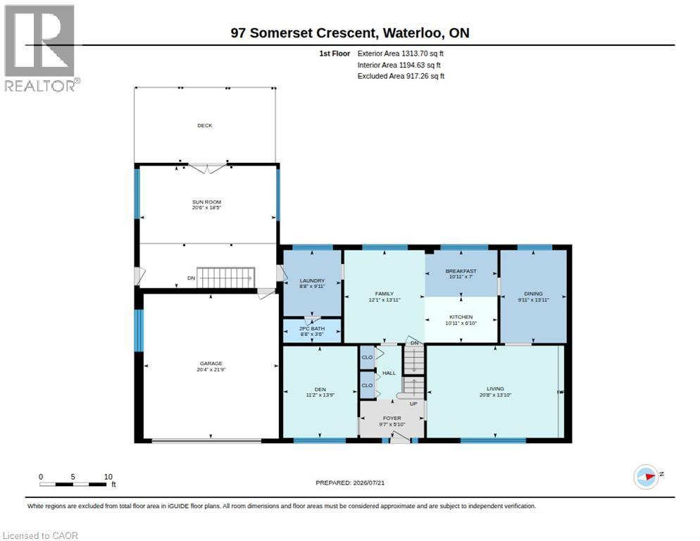 Floor plan - 97 Somerset Crescent, Waterloo, ON - Other
