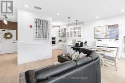 Living Area W/ Fireplace & Extra Large Patio Doors - 