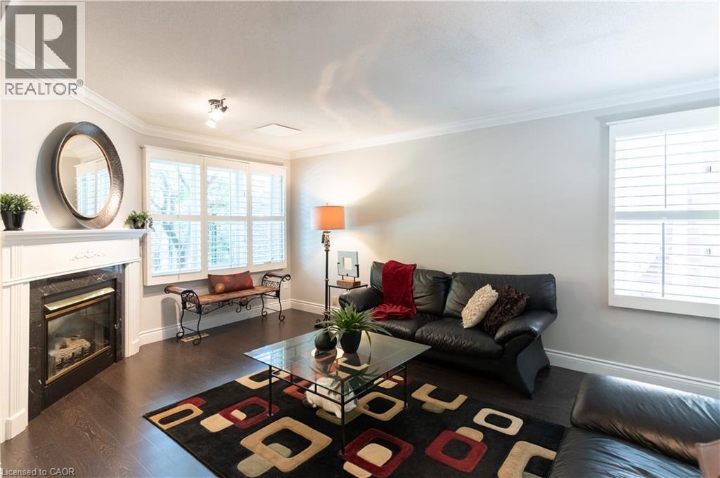 12 Pinto Drive, Ancaster, ON - Indoor Photo Showing Living Room With Fireplace