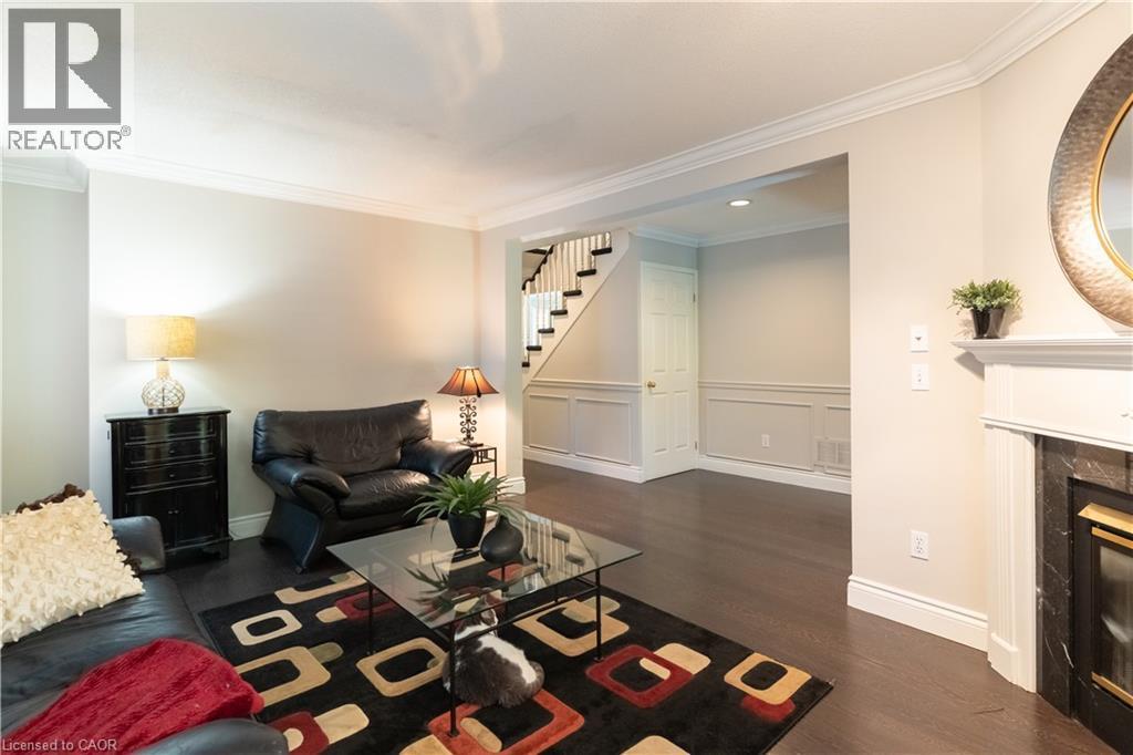 12 Pinto Drive, Ancaster, ON - Indoor Photo Showing Living Room With Fireplace