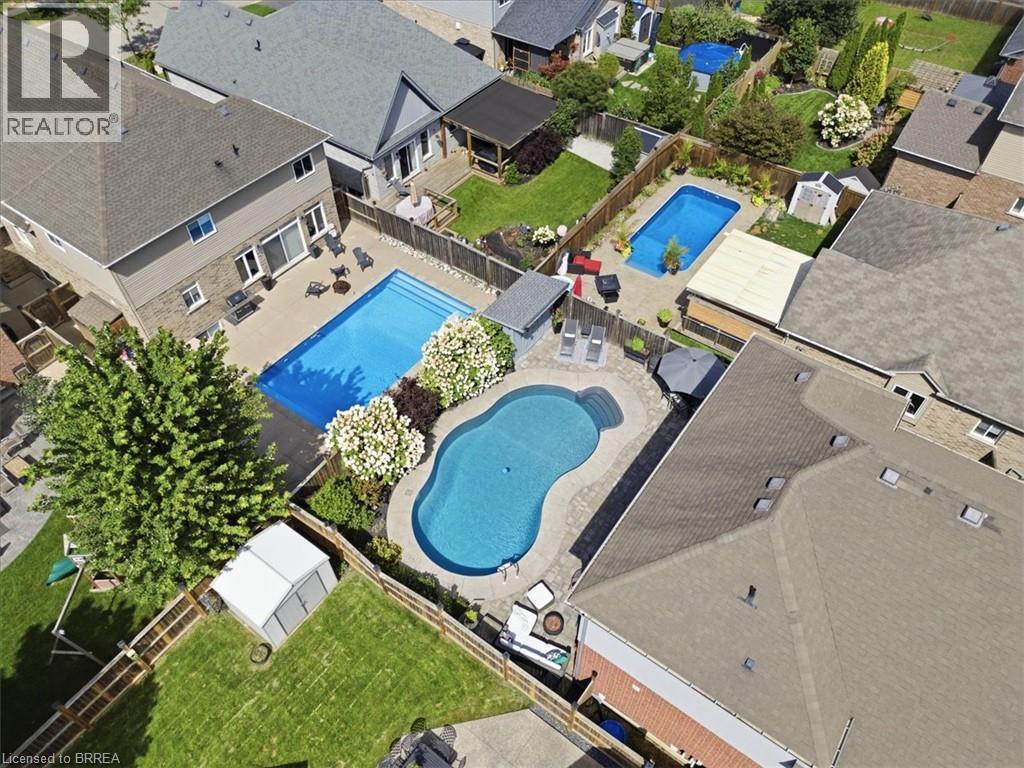 14 Mcqueen Drive, Paris, ON - Outdoor With In Ground Pool With Deck Patio Veranda With View