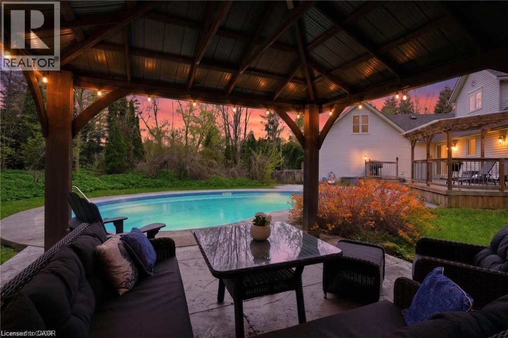2000 15 Side Road, Milton, ON - Outdoor With In Ground Pool With Deck Patio Veranda