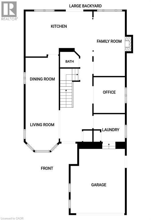 Floor plan main level - 470 Amanda Crescent, Burlington, ON - Other