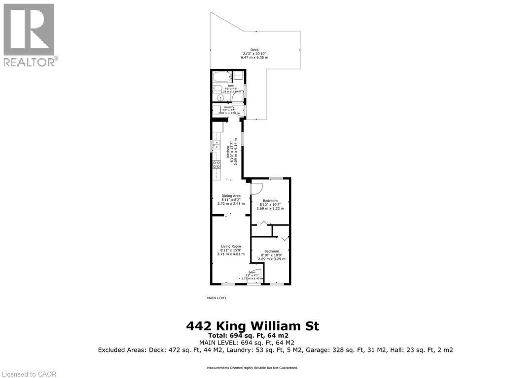 Floor plan - 442 King William Street, Hamilton, ON - Other