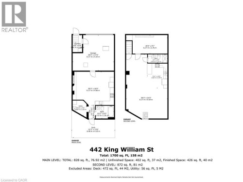Floor plan - 442 King William Street, Hamilton, ON - Other