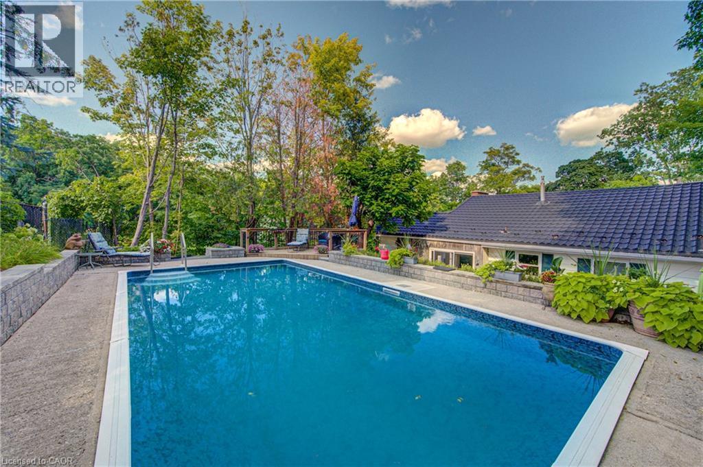 24 Forest Road, Cambridge, ON - Outdoor With In Ground Pool With Backyard