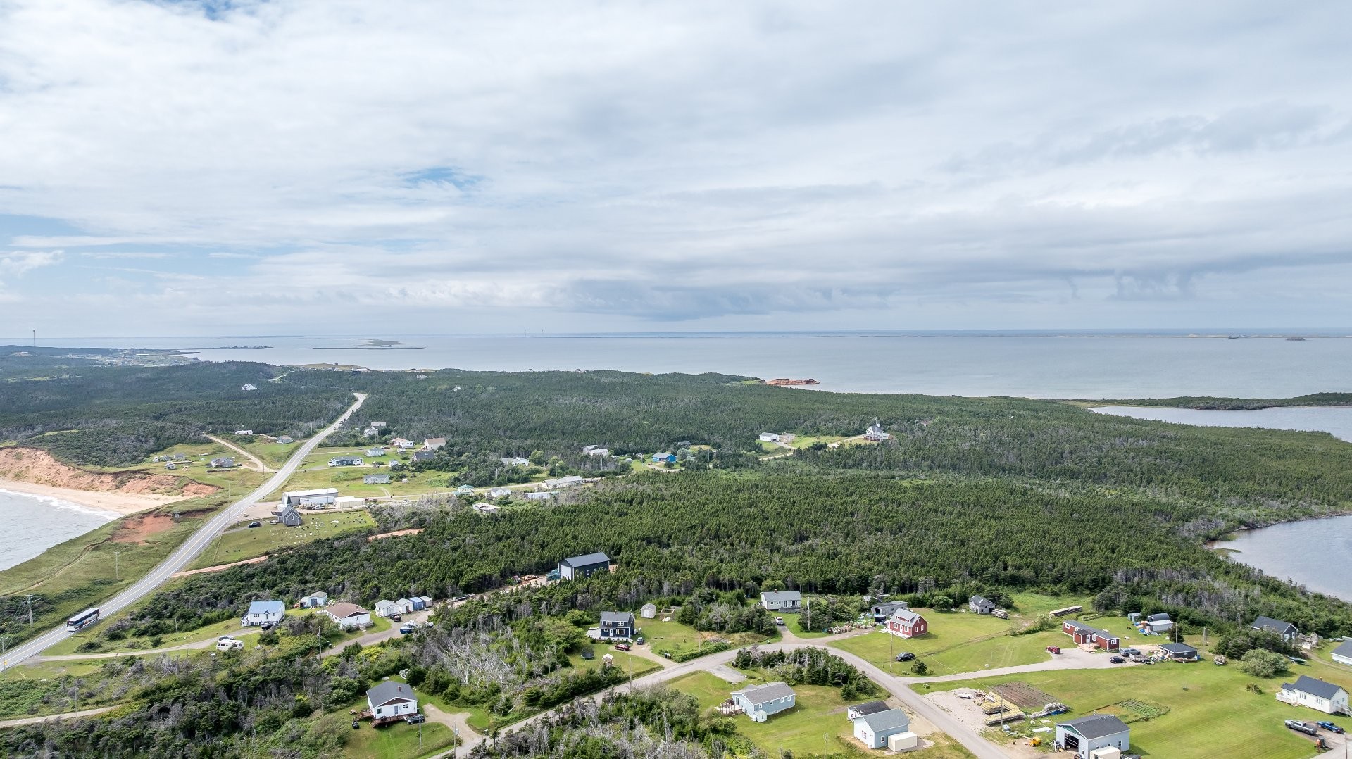 Aerial View - Ch. Principal, Grosse-Île, QC