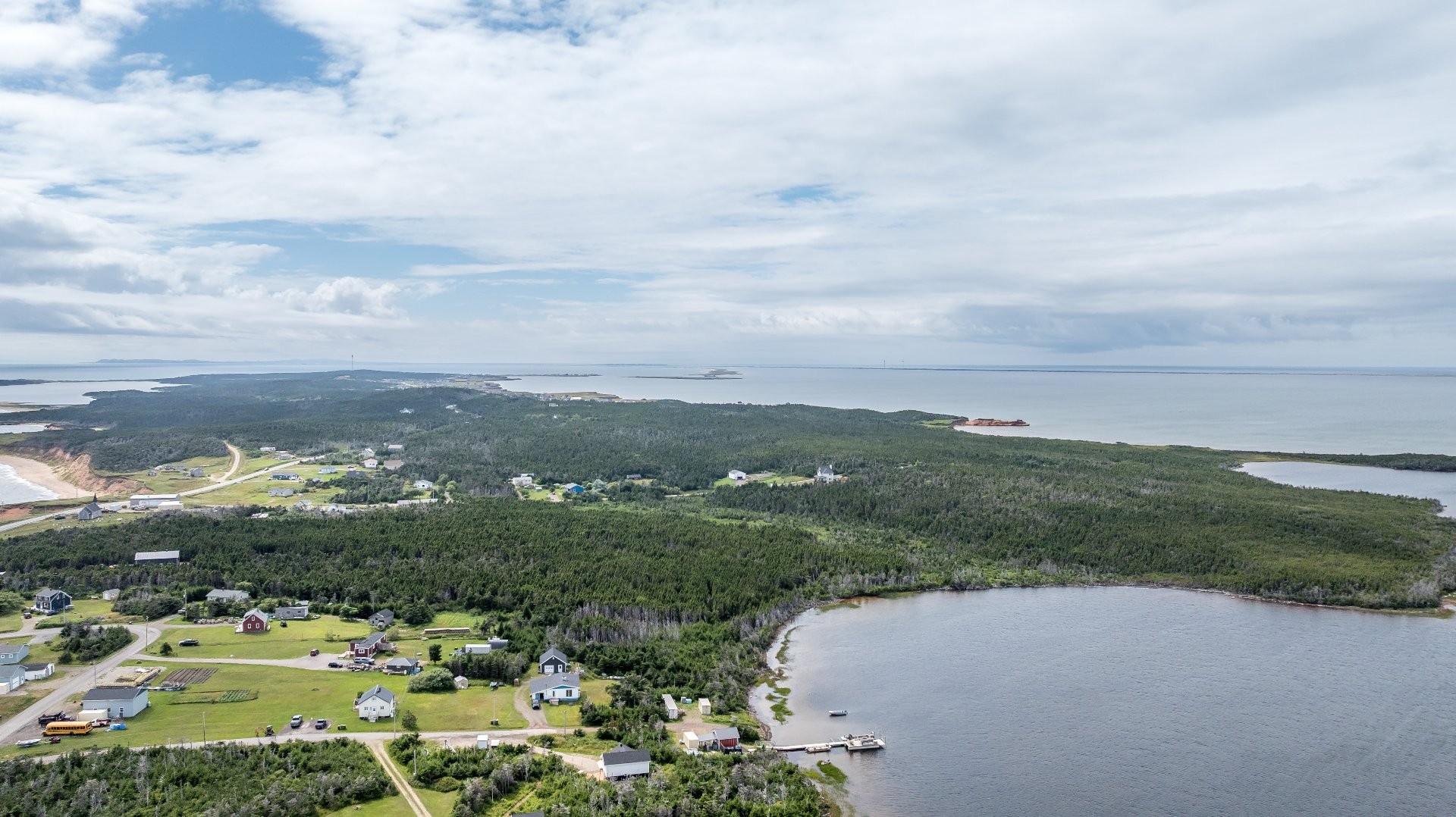 Aerial View - Ch. Principal, Grosse-Île, QC