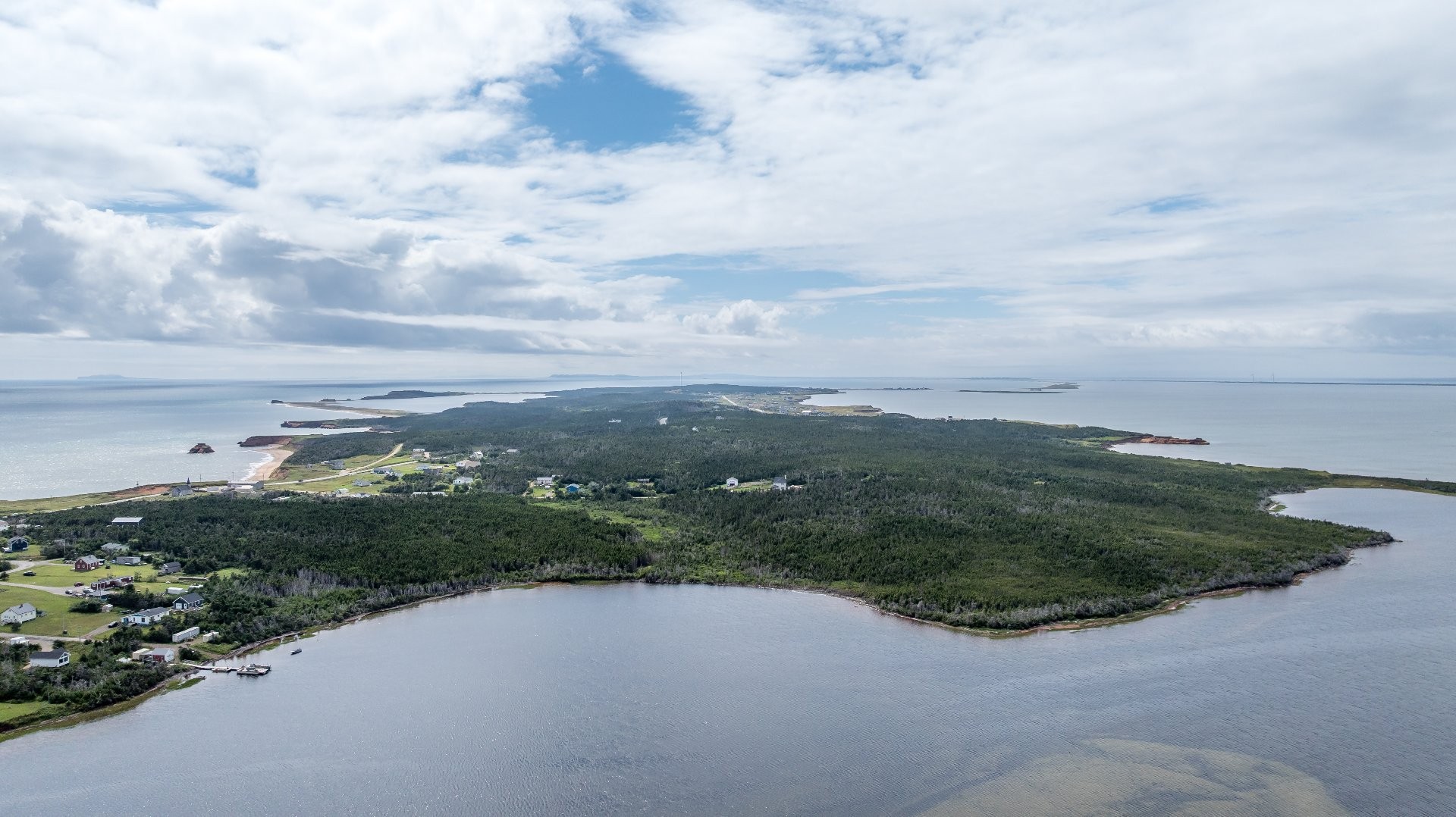 Aerial View - Ch. Principal, Grosse-Île, QC