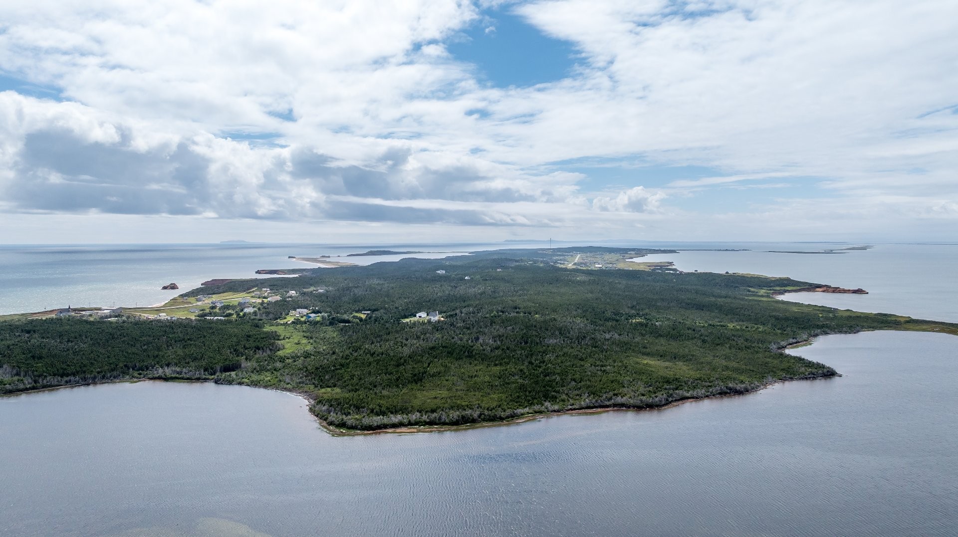 Aerial View - Ch. Principal, Grosse-Île, QC