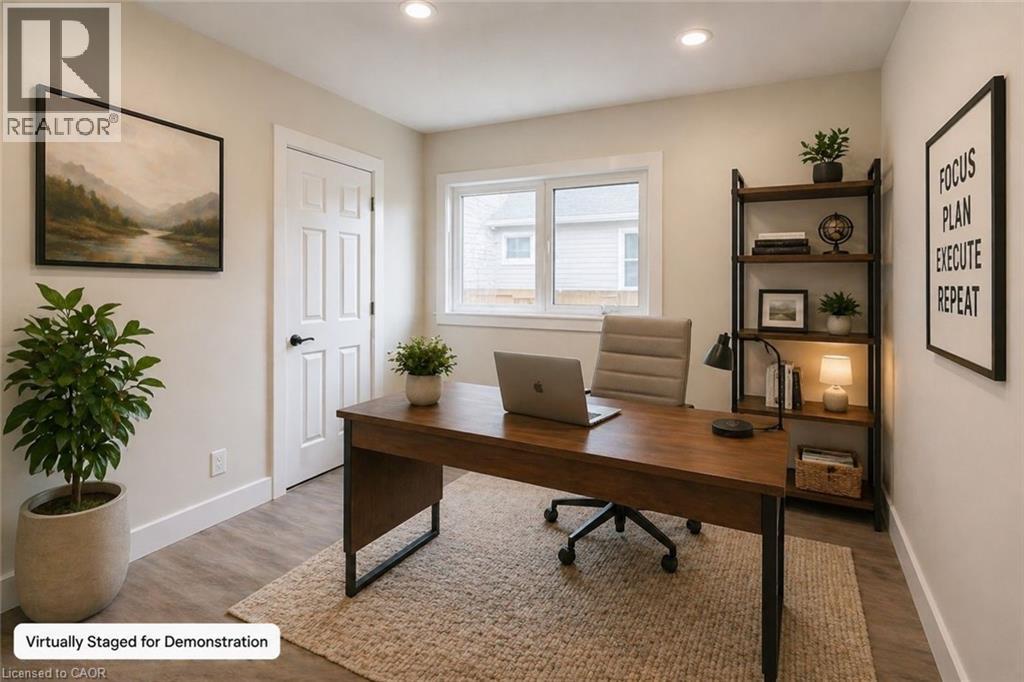 AI-generated for demonstration purposes only - 361 Prospect Avenue, Kitchener, ON - Indoor Photo Showing Office