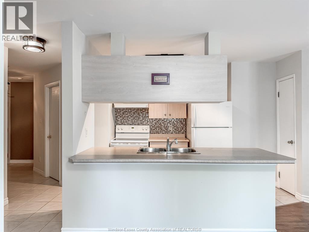 1655 Grand Marais Unit# 310, Windsor, ON - Indoor Photo Showing Kitchen With Double Sink