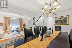 Combined Living&Dining Rooms W Coffered Ceilings - 