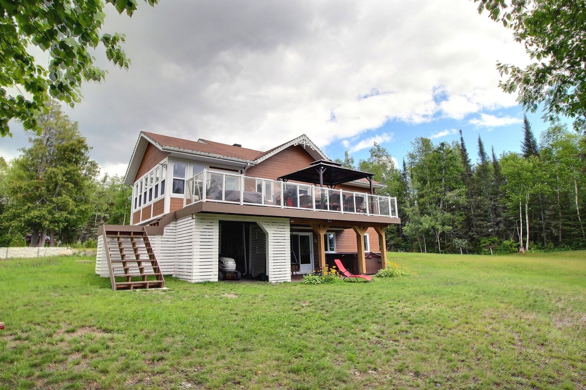 Back of Structure - 7 Ch. Proulx, Val-D'Or, QC - Outdoor With Deck Patio Veranda