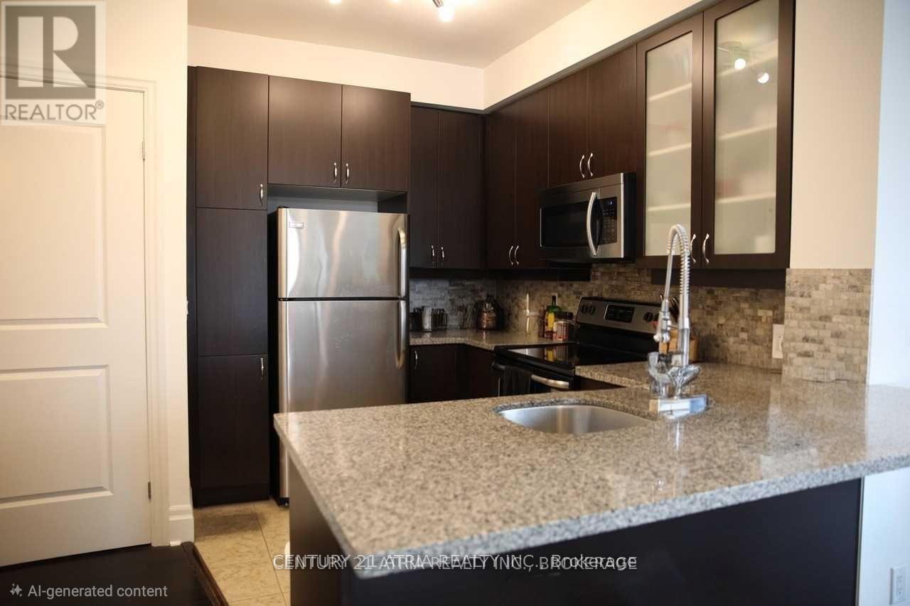 602 - 111 Upper Duke Crescent, Markham, ON - Indoor Photo Showing Kitchen With Stainless Steel Kitchen With Upgraded Kitchen
