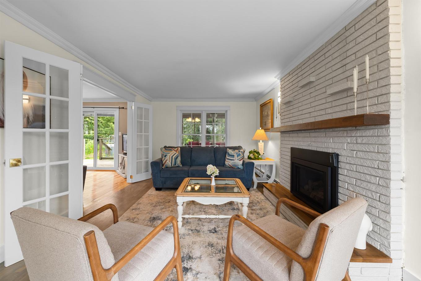 53 Parkside Drive, Charlottetown, PE - Indoor Photo Showing Living Room With Fireplace
