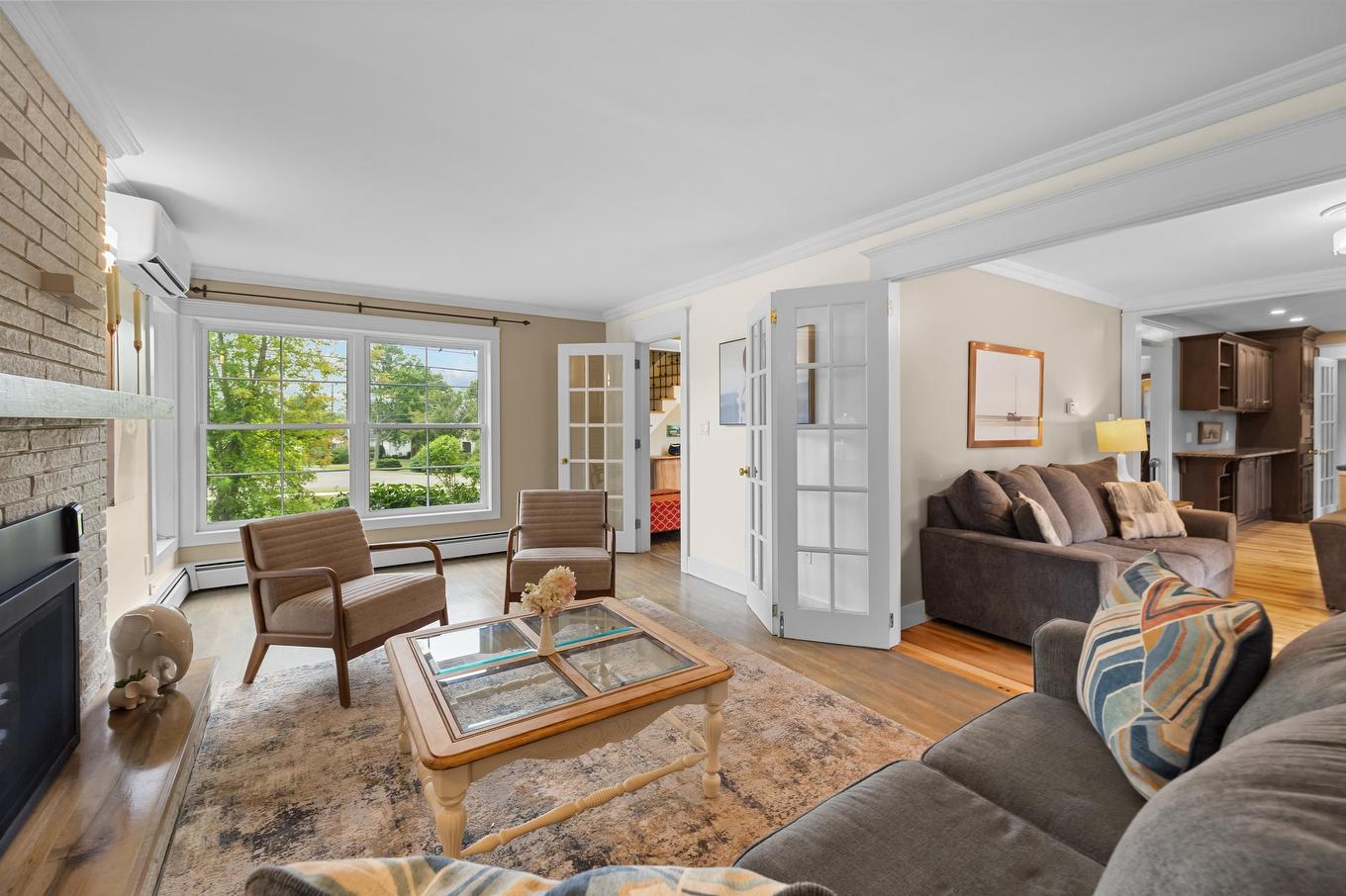 53 Parkside Drive, Charlottetown, PE - Indoor Photo Showing Living Room With Fireplace