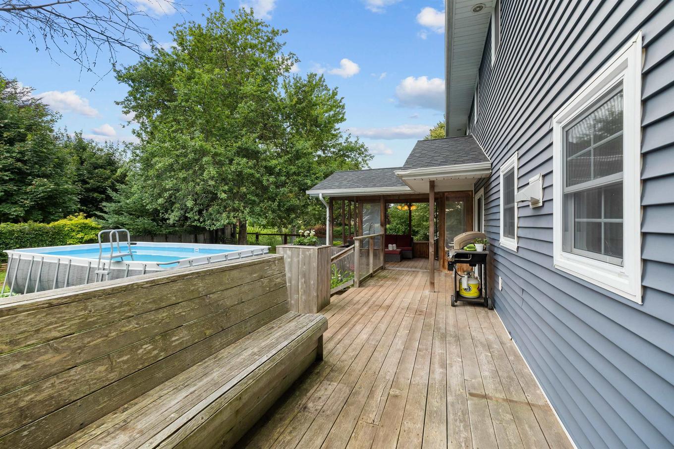 53 Parkside Drive, Charlottetown, PE - Outdoor With Above Ground Pool With Deck Patio Veranda
