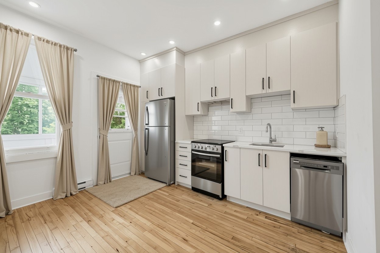 Kitchen - 3718 Rue Joseph, Montréal (Verdun/Île-Des-Soeurs), QC - Indoor Photo Showing Kitchen With Upgraded Kitchen