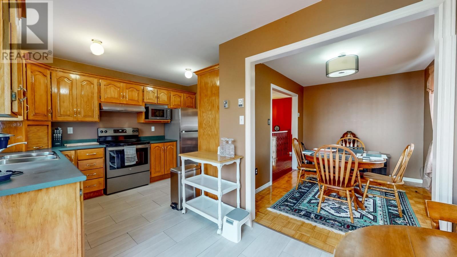 1 Hector Place, Paradise, NL - Indoor Photo Showing Kitchen With Double Sink