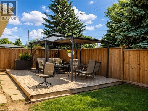 Virtually Staged - 144 Rendell Boulevard, Hamilton, ON - Outdoor With Deck Patio Veranda