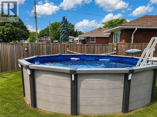 144 Rendell Boulevard, Hamilton, ON - Outdoor With Above Ground Pool