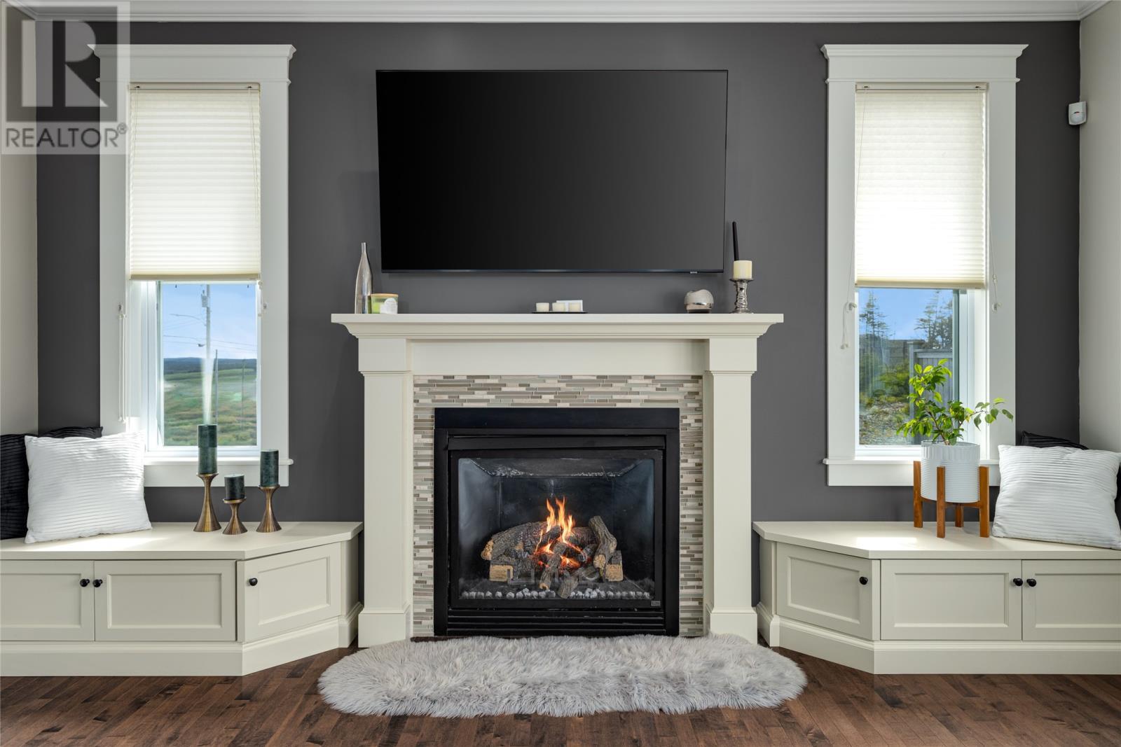 15 Flora Drive, Torbay, NL - Indoor Photo Showing Living Room With Fireplace