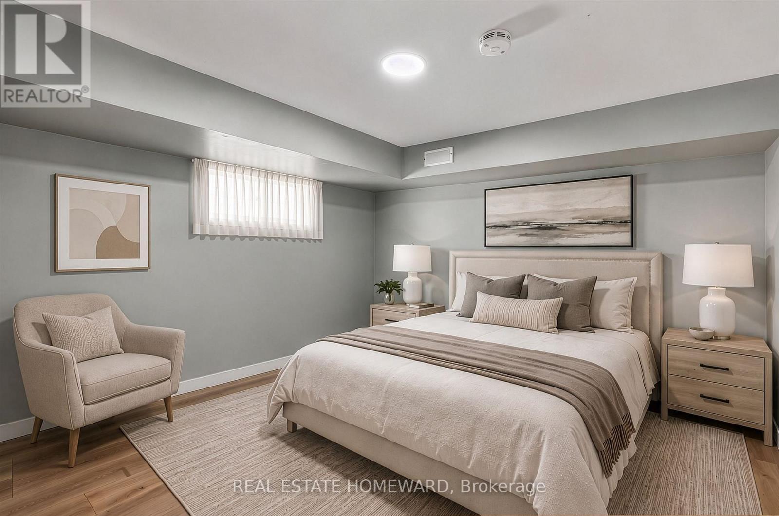 Virtual Possibility for lower level primary - 413 O'Connor Drive, Toronto, ON - Indoor Photo Showing Bedroom