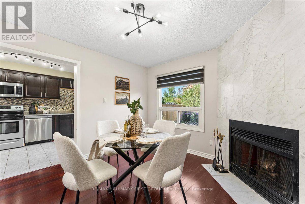 39 Keys Drive, Ajax, ON - Indoor Photo Showing Dining Room With Fireplace