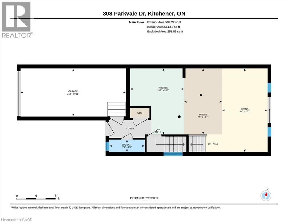 Floor plan - Main - 308 Parkvale Drive, Kitchener, ON - Other