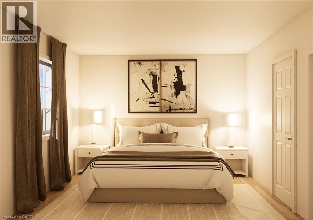 Designer rendering Bedroom 1 - 321 Highland Park, Cambridge, ON