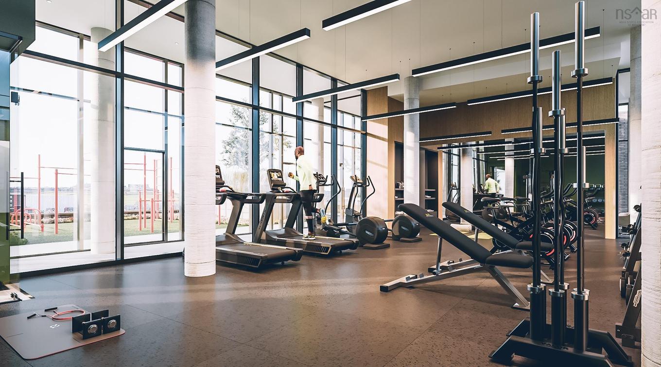 214 2250 Maitland St, Halifax, NS - Indoor Photo Showing Gym Room