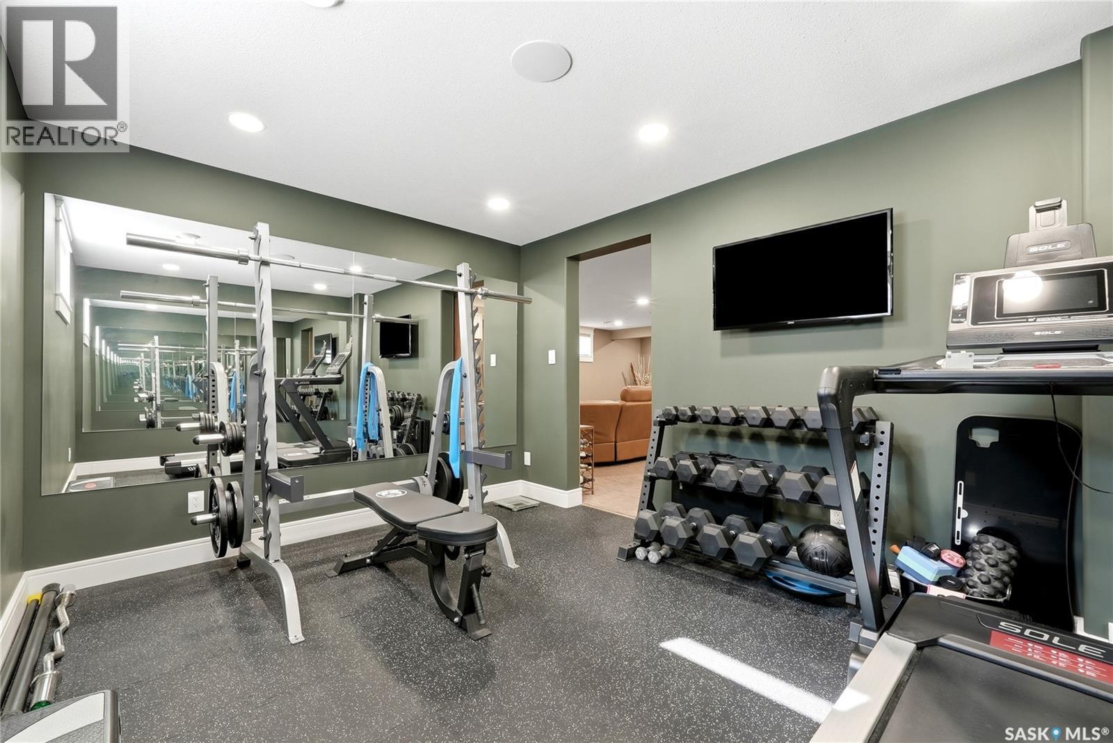 3902 Goldfinch Way, Regina, SK - Indoor Photo Showing Gym Room
