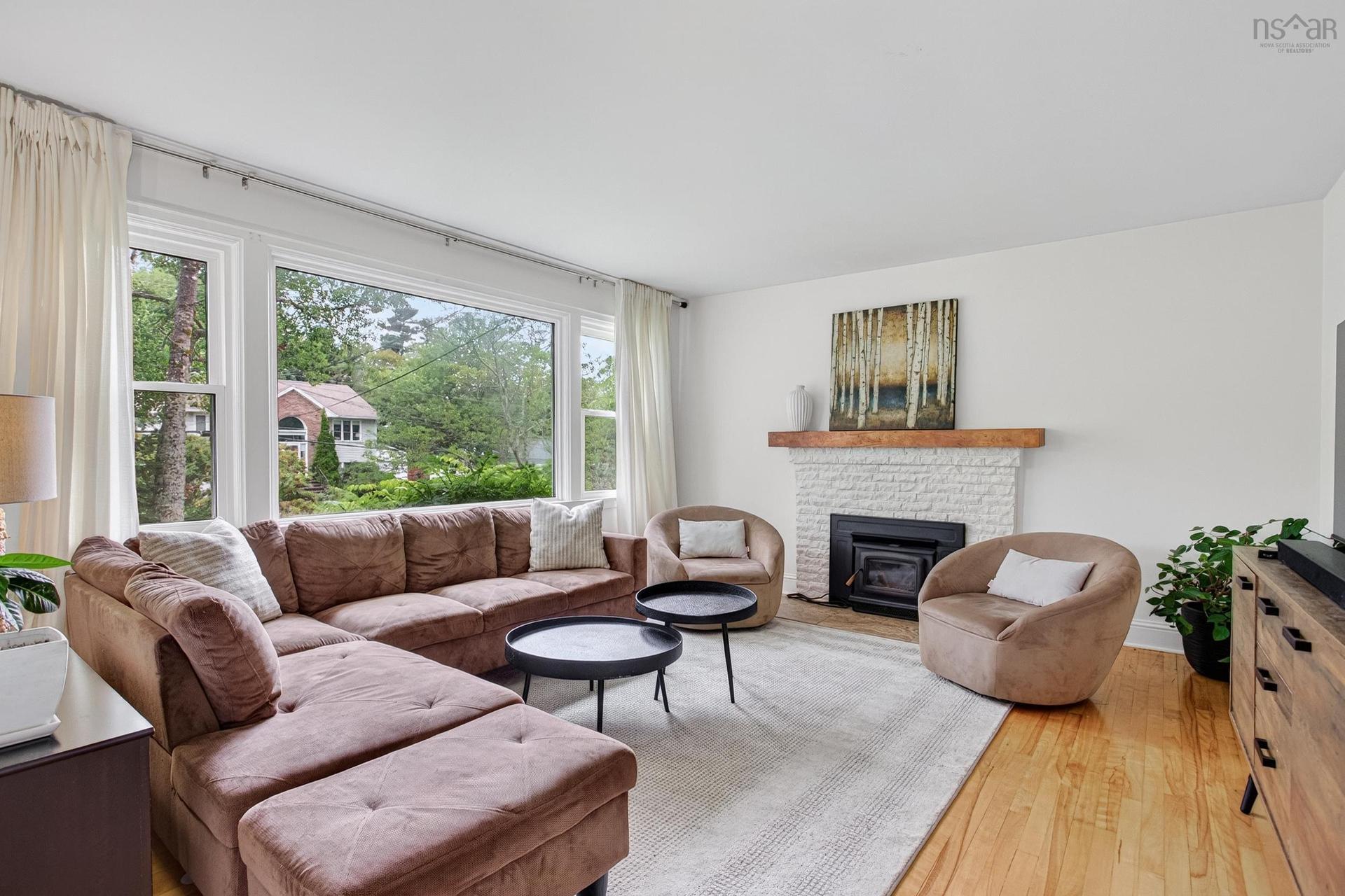 62 Douglas Crescent, Halifax, NS - Indoor Photo Showing Living Room With Fireplace