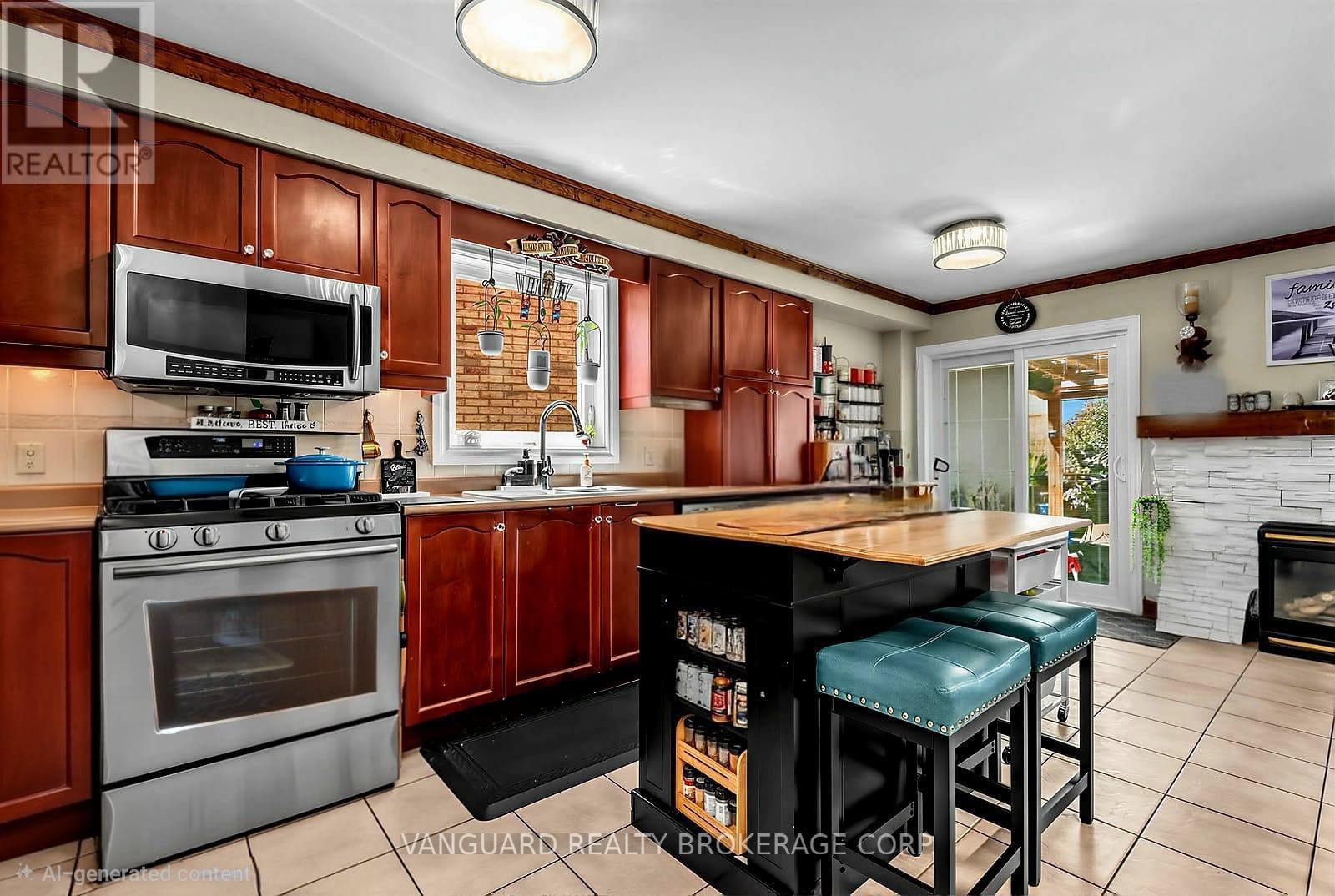 111 Grapevine Road, Caledon, ON - Indoor Photo Showing Kitchen With Fireplace