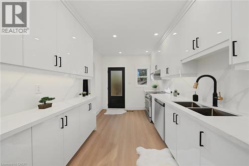 234 Balmoral Avenue S, Hamilton, ON - Indoor Photo Showing Kitchen With Double Sink With Upgraded Kitchen