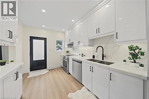 234 Balmoral Avenue S, Hamilton, ON - Indoor Photo Showing Kitchen With Double Sink With Upgraded Kitchen