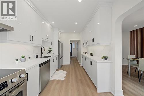 234 Balmoral Avenue S, Hamilton, ON - Indoor Photo Showing Kitchen With Double Sink