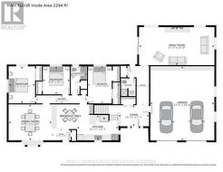 Main level and raised area plan - 