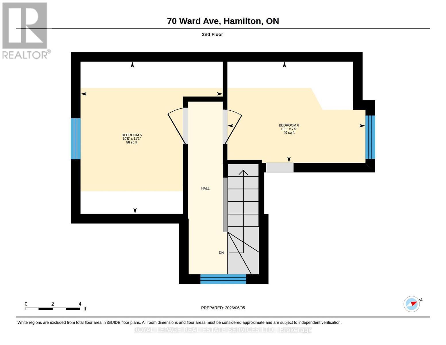 UPPER LEVEL FLOOR PLAN - 70 Ward Avenue, Hamilton, ON - Other