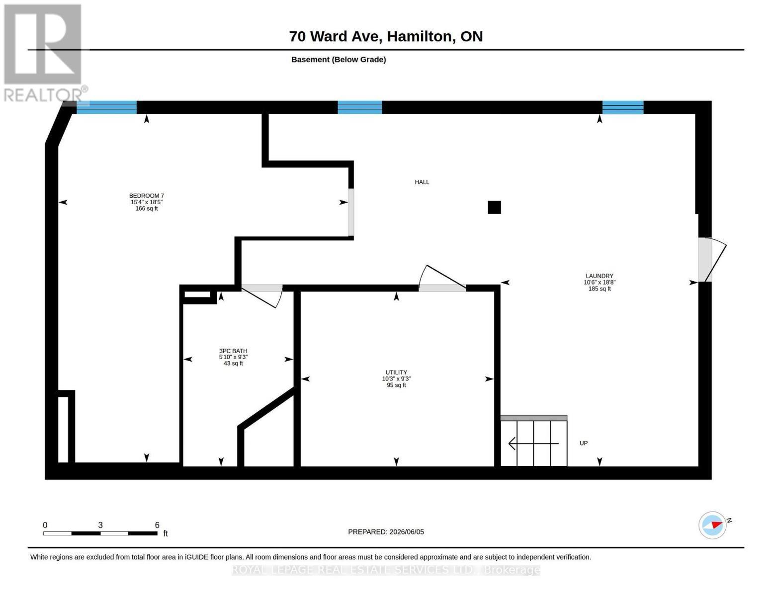 BASEMENT FLOOR PLAN - 70 Ward Avenue, Hamilton, ON - Other