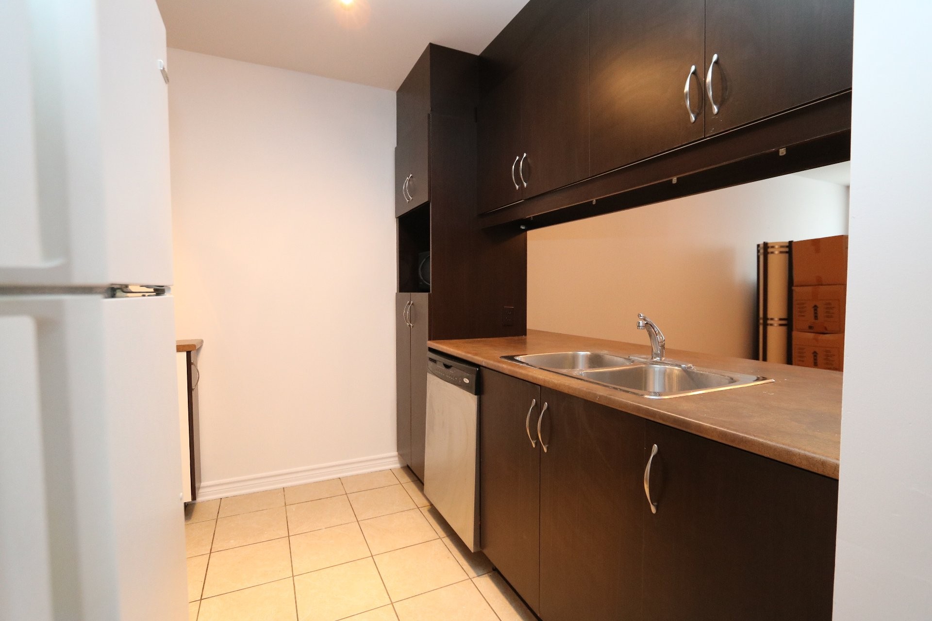 Kitchen - 002-991 Rue Atateken, Montréal (Ville-Marie), QC - Indoor Photo Showing Kitchen With Double Sink