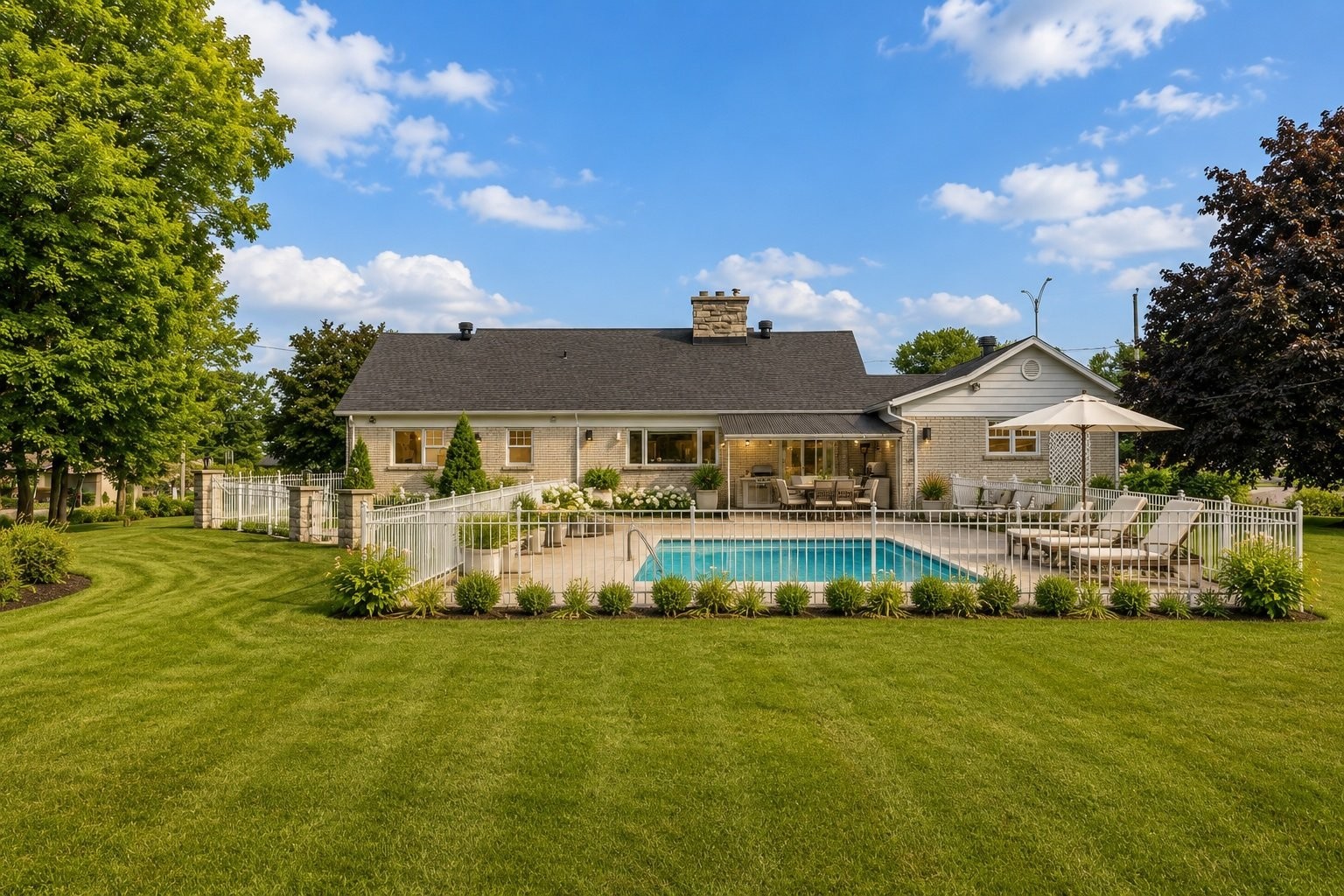 Courtyard - 415 Route Campagna, Saint-Henri, QC - Outdoor With In Ground Pool