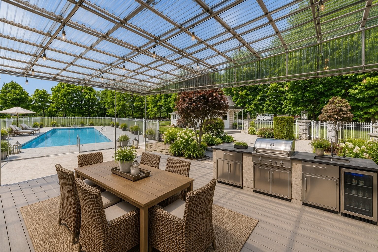 Courtyard - 415 Route Campagna, Saint-Henri, QC - Outdoor With In Ground Pool