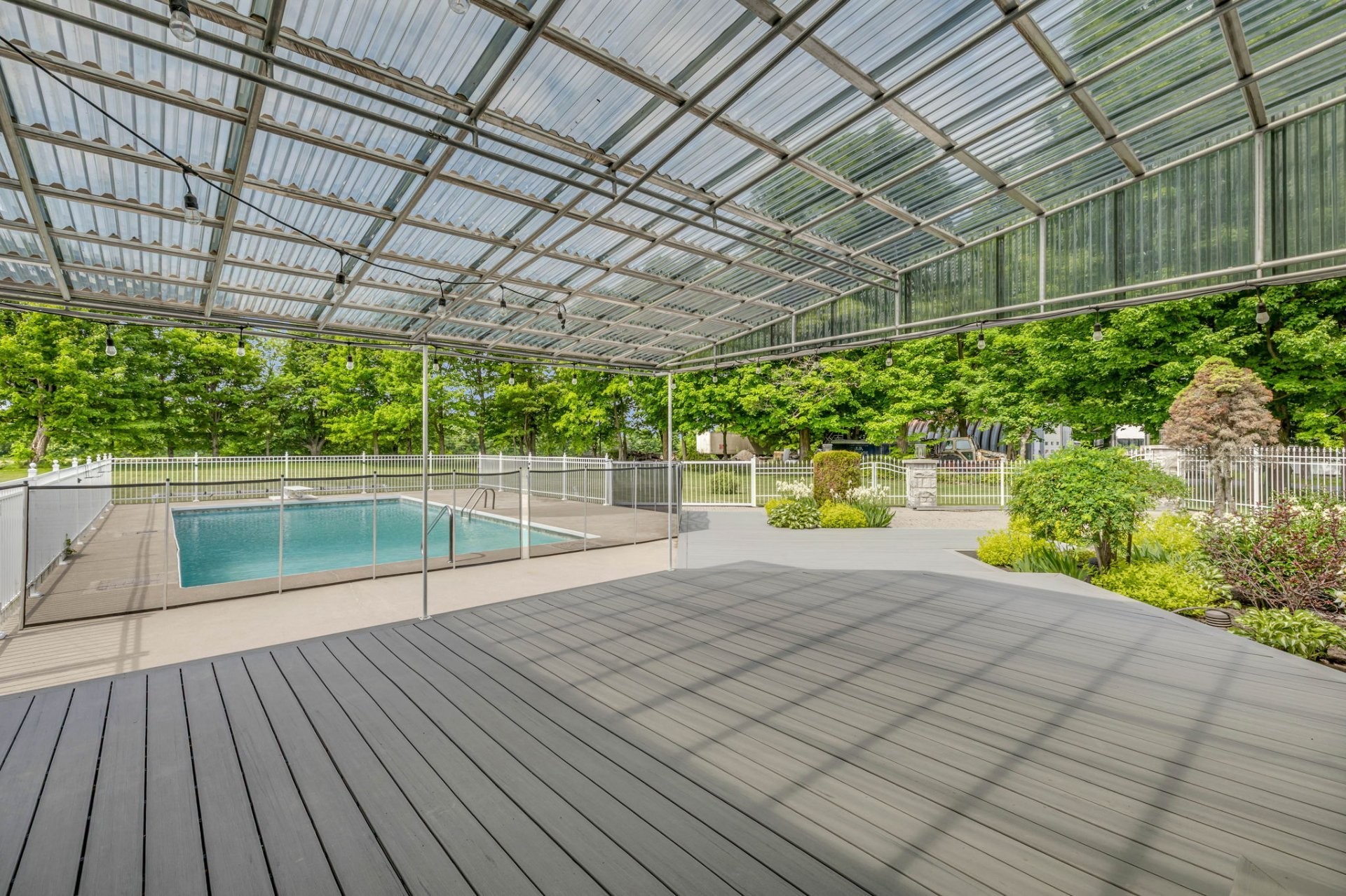 Courtyard - 415 Route Campagna, Saint-Henri, QC - With In Ground Pool