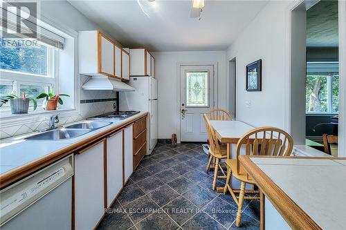 42 Lake Avenue N, Hamilton, ON - Indoor Photo Showing Kitchen With Double Sink