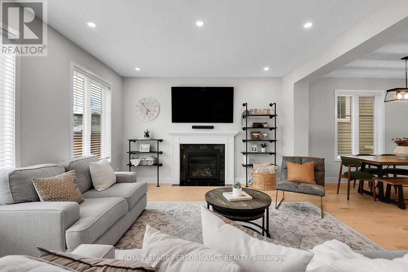 56 Pelham Crescent, Ottawa, ON - Indoor Photo Showing Living Room With Fireplace
