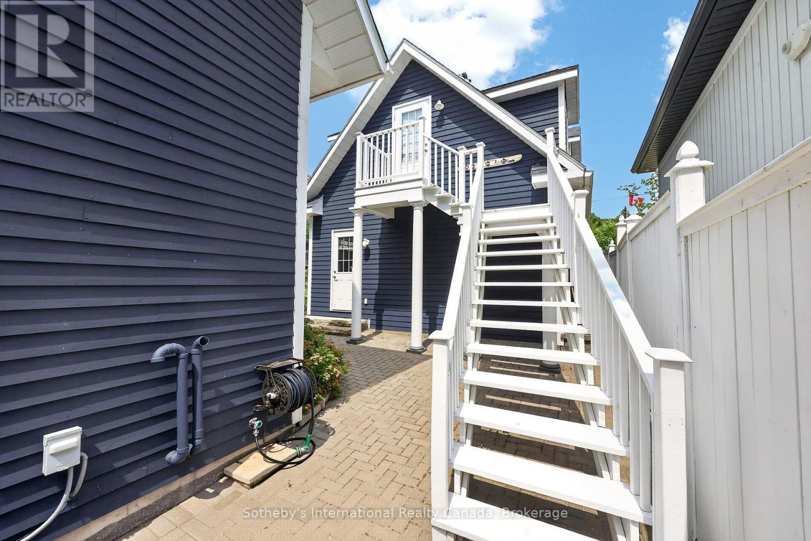 Stairs to Garage Loft - 10 Lundy Lane, Tiny, ON - Outdoor